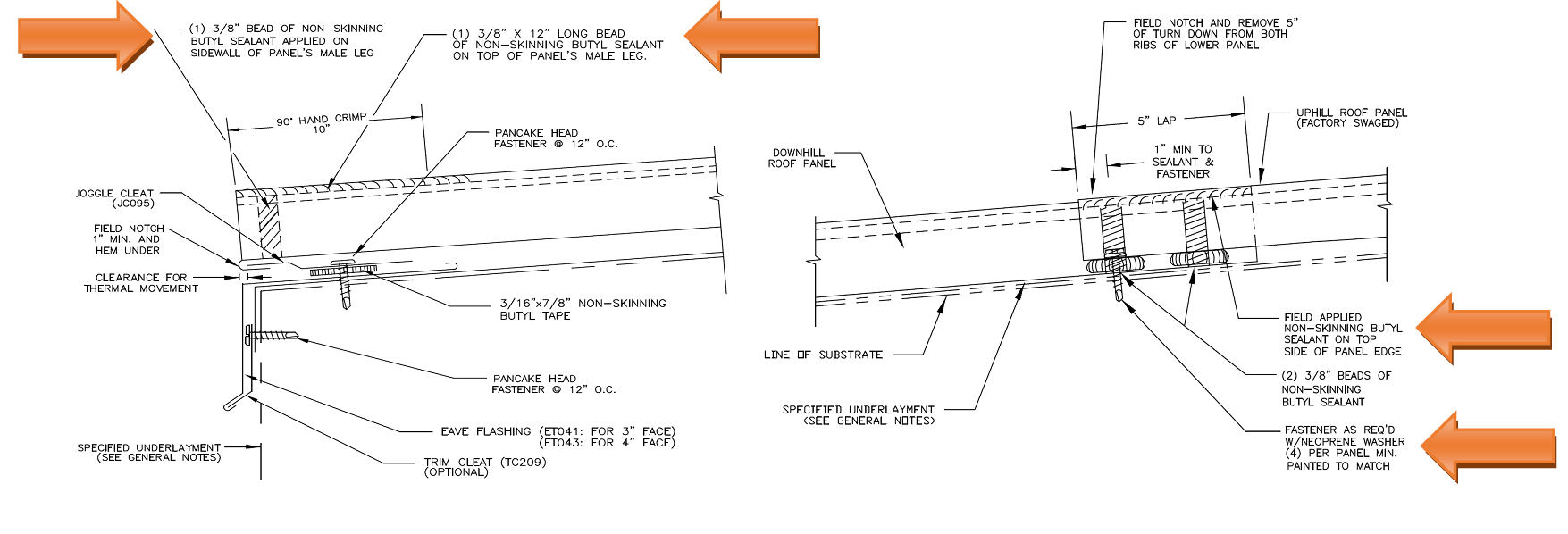 Non-skinning/Non-curing Butyl Sealant specifications for metal roof