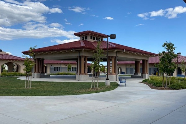 22 gauge Design Span® hp in Colonial Red on the Cordes Elementary School in Mountain House, CA