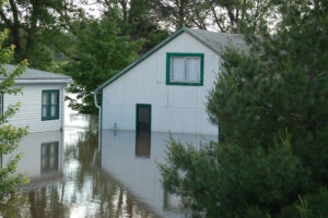 flooded home