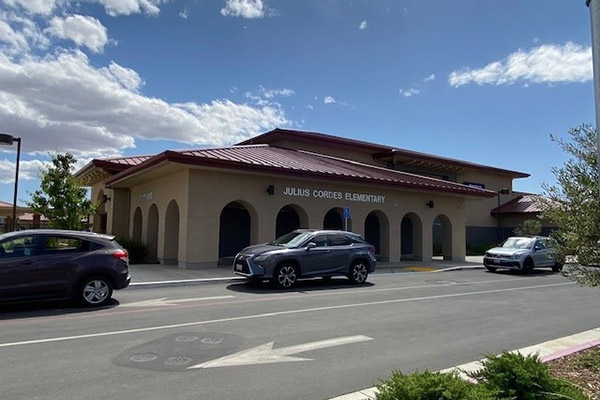 22 gauge Design Span® hp in Colonial Red on the Cordes Elementary School in Mountain House, CA