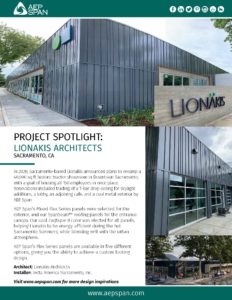 Lionakis Architects select AEP Span