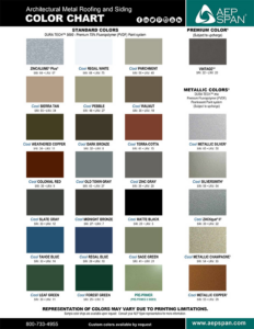 Architectural Color Chart