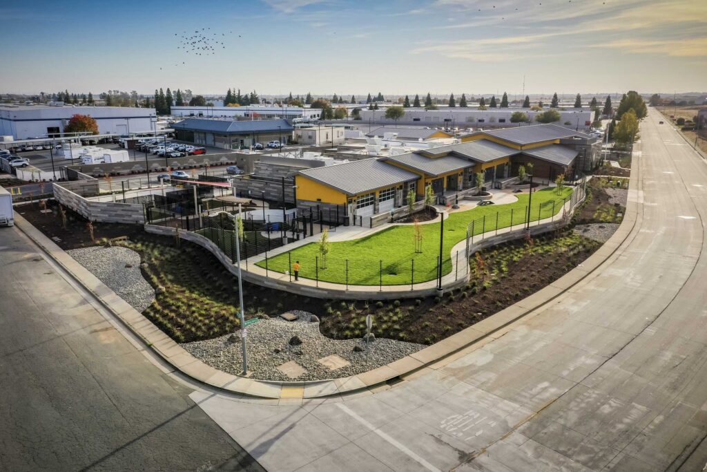Elk Grove Animal Shelter | Tuscan Sun Nu-Wave Corrugated Design Span Prestige Series Metal Roof and Metal Wall Panels