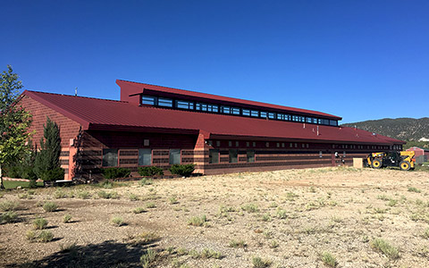 Great Basin College featuring AEP Span's metal roofing and siding.