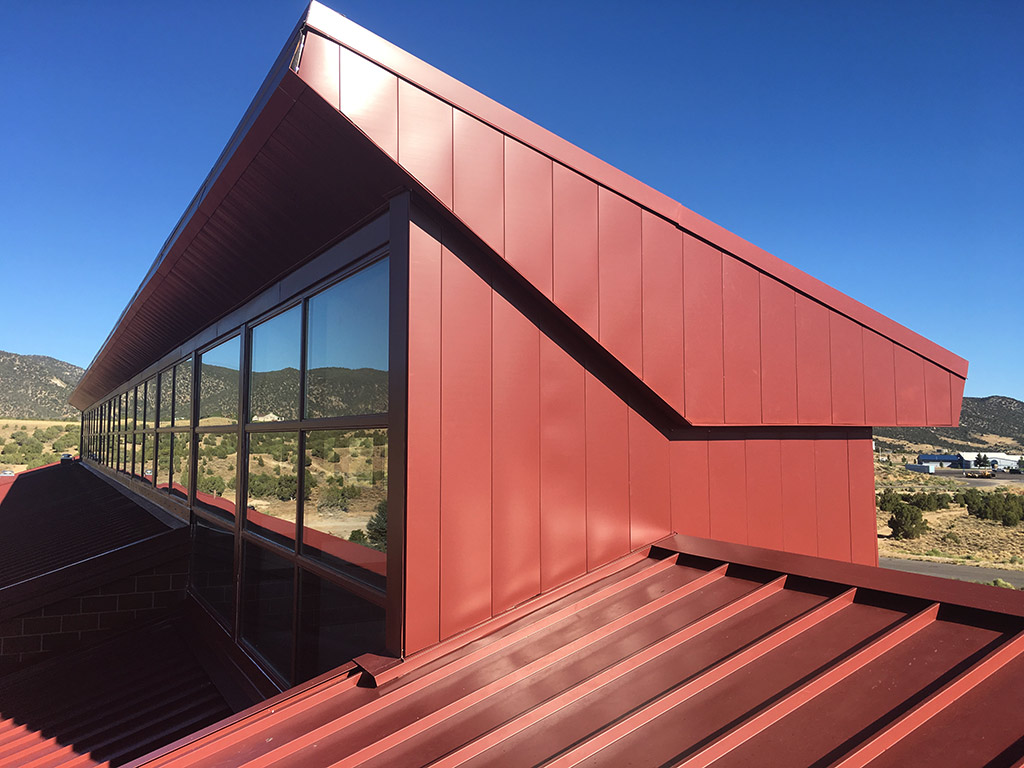 Great Basin College featuring AEP Span's metal roofing and siding.