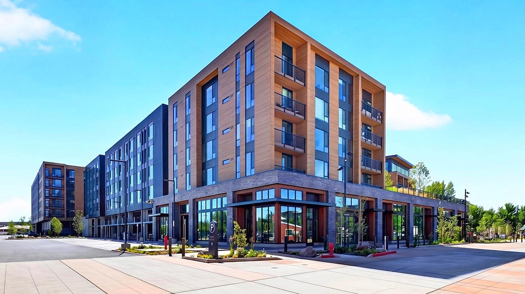 Jackstraw-Apartments-2 The Jacksraw in Bend, OR,is a mixed-use development that blends multifamily living, retail, and public gathering spaces into one vibrant destination.