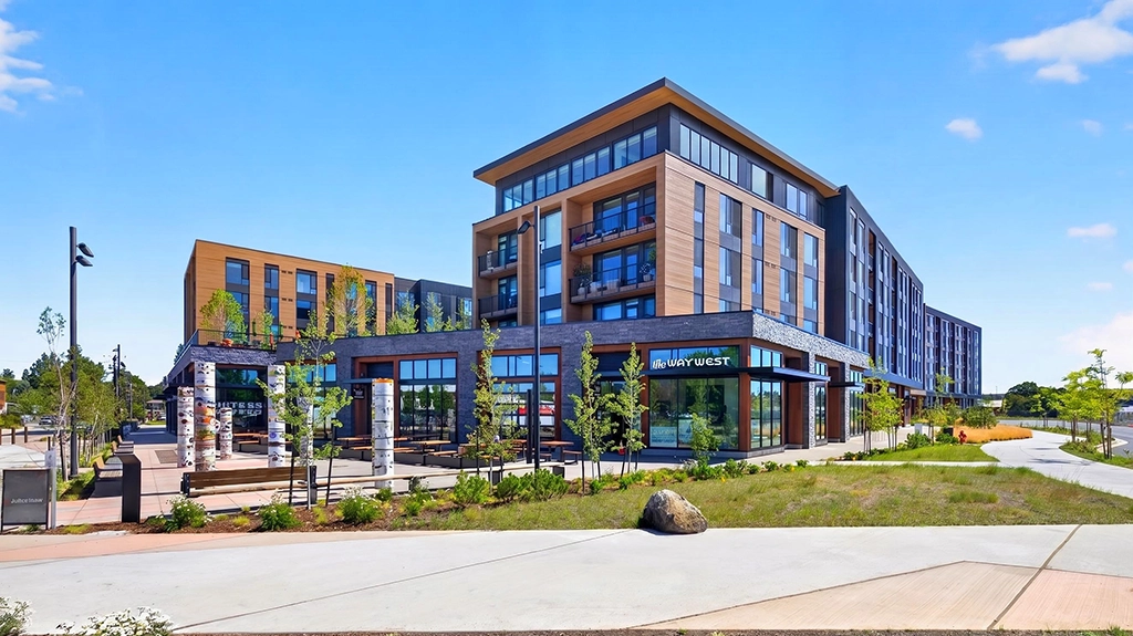 Jackstraw-Apartments-4 The Jacksraw in Bend, OR,is a mixed-use development that blends multifamily living, retail, and public gathering spaces into one vibrant destination.
