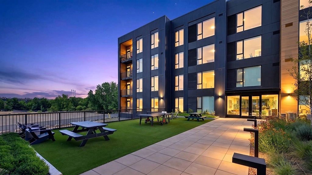 Jackstraw-Apartments-8 The Jacksraw in Bend, OR,is a mixed-use development that blends multifamily living, retail, and public gathering spaces into one vibrant destination.