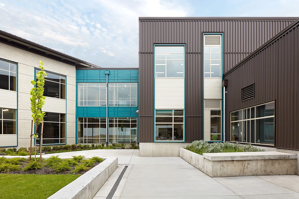 Klahowya Secondary School Featuring AEP Span's Metal Siding