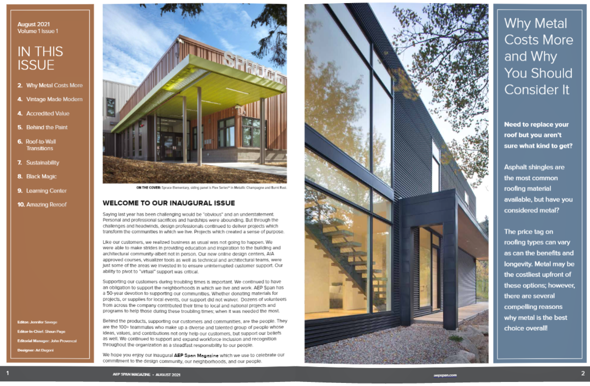 AEP Span magazine inaugural edition.