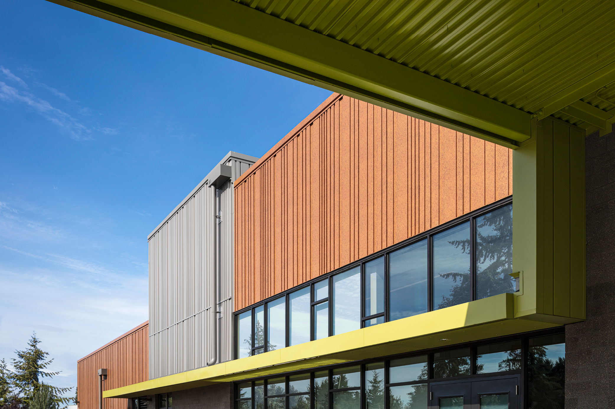 Metal Siding on Spruce Elementary