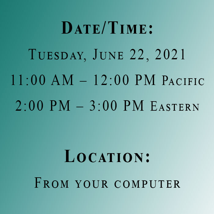 Date and time for the webinar