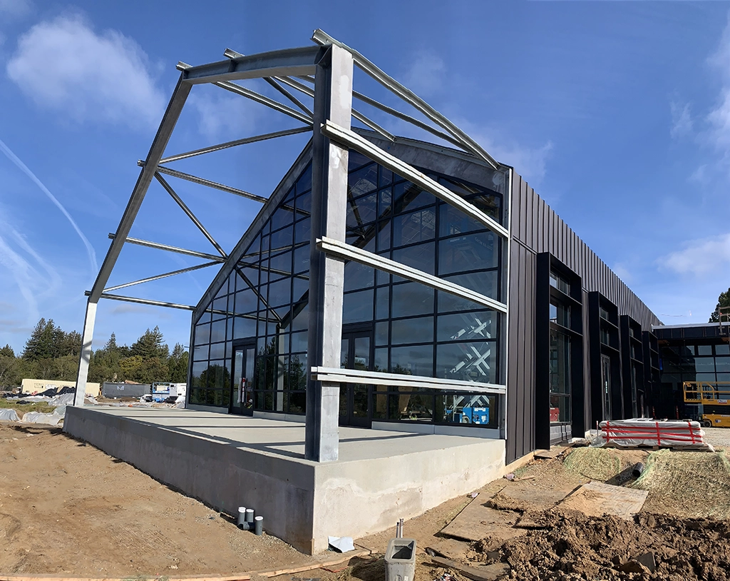 UC Santa Cruz Rachel Carson Dining Hall featuring Select Seam® Narrow Batten (Striated) in Matte Black