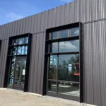 UC Santa Cruz Rachel Carson Dining Hall featuring Select Seam® Narrow Batten (Striated) in Matte Black