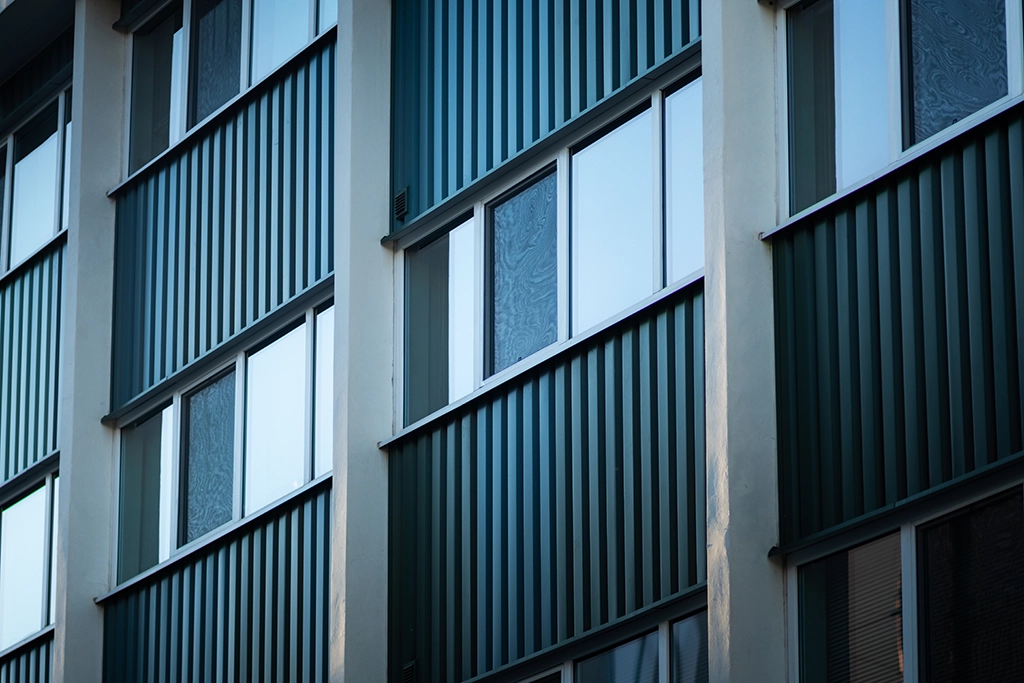 the-mod-1 The Mod apartments in Sacramento, CA feature AEP Span's Box Rib™ metal siding.