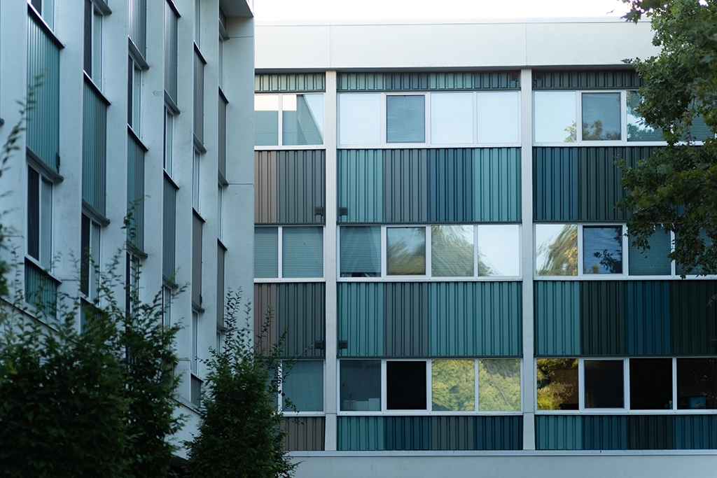 the-mod-4 The Mod apartments in Sacramento, CA feature AEP Span's Box Rib™ metal siding.